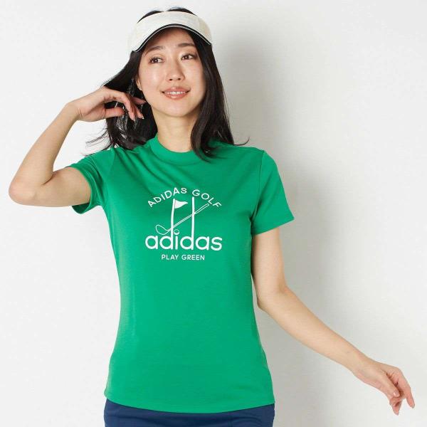 SALE adidas Golf アディダスゴルフ PLAY GREEN グラフィック半袖モックネッ...