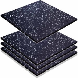 ジム マット フィットネス フロア 50cm*50cm 20mm厚 4枚セット 1平米分ゴムマット