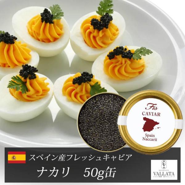 スペイン産フレッシュキャビア ナカリ 50g缶　キャビア 高級 高級食材 おすすめ 美味しい おつま...