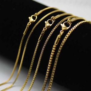 イエローゴールドプレーティングベネチアンチェーン