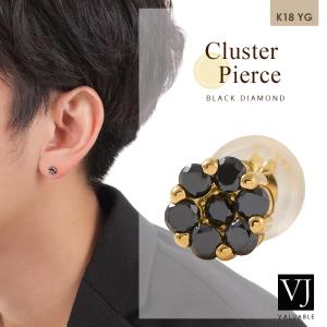 ピアス k18 18k 18金 イエローゴールド スタッドピアス ダイヤ ひし形