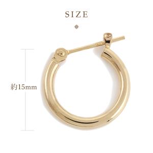 18金 メンズ ピアス K18 イエローゴール...の詳細画像4
