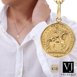 コイン ネックレス メンズ K10 イエローゴールド コインモチーフ