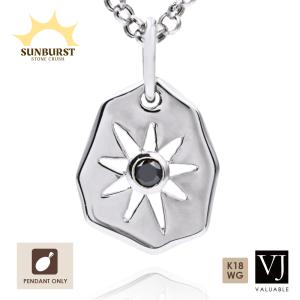 ペンダントトップ 18金 ホワイトゴールド フラワー 花 K18 WG