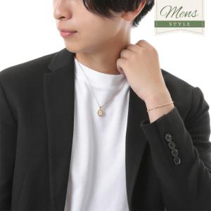 18金 メンズ ネックレス K18 イエローゴ...の詳細画像4