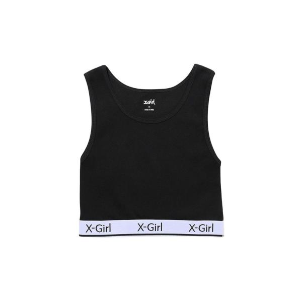 送料無料 トップス X-girl エックスガール  LOGO AND STRIPE TANK TOP...