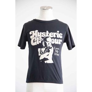 送料無料 トップス HYSTERIC GLAMOUR ヒステリックグラマー LOVE MY WAY Tシャツ / ブラック 返品交換不可