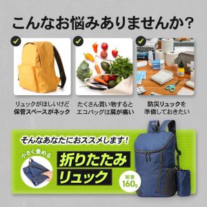 リュック 折りたたみ リュックサック バック ...の詳細画像1
