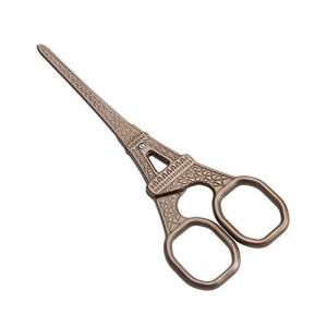 LIVINGO ヨーロッパ ヴィンテージ刺繍はさみ レトロ 小さな鋭いチタン刃 クロスステッチはさみ 可愛いデザイン アンティーク風 細いハサミ 工芸