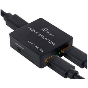 HDMI 分配器 スプリッター 1入力2出力 同時 4K*2K@30Hz ブラック