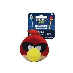 10x NEW RED ANGRY BIRDS SPACE FLINGERS PLUSH 2&quot; SO...