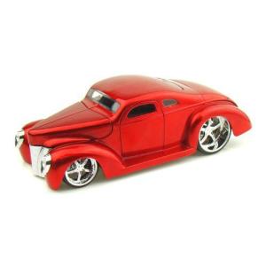 ダイキャストカー 1940 フォード D-Rods メタリックレッド 1/24｜value-select