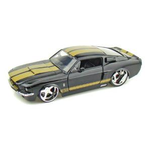 ダイキャストカー 1967 シェルビー マスタング GT-500 ブラック/ゴールド 1/24｜value-select