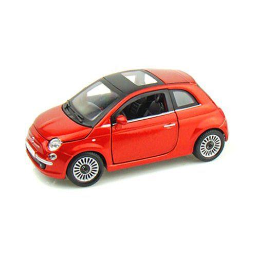 ダイキャストカー 2008 Fiat フィアット 500 オレンジ 1/24