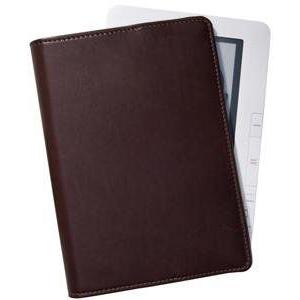 Brown Fine Leather Nook Kindle E-Reader Carry Case...