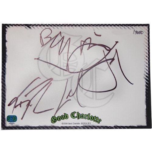Good Charlotte Autograph Certificate フィギュア 人形 おもちゃ