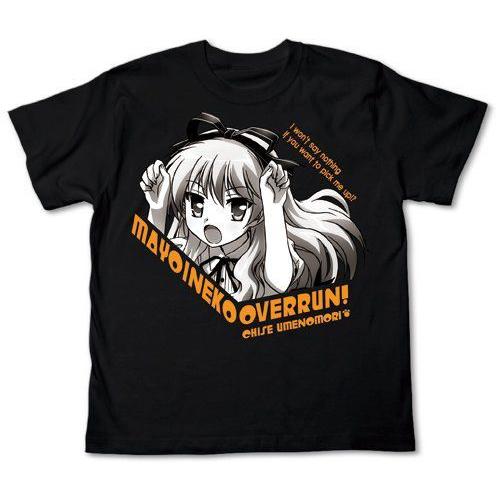 Mayoineko Overrun! Umenomori Chise T-shirt Black (...