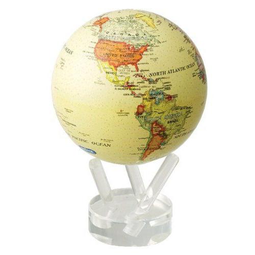 光で回る地球儀 ムーバグローブ アンティック ベージュ MOVA Globe Antique Bei...