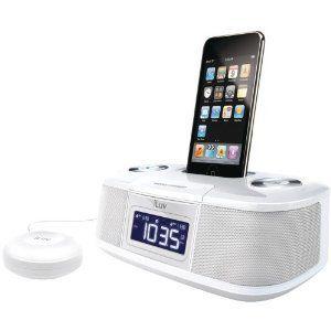 New-ILUV IMM153WHT IPOD DUAL ALARM CLOCK WITH BED ...