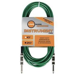 Live Wire Soundhose Instrument Cable Green 20 Feet/アクセサリー｜value-select