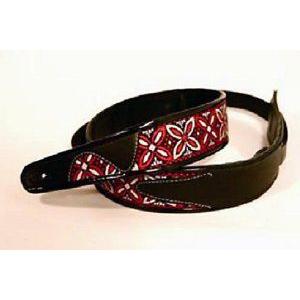 Guitar Strap 2" Riverhoot #4 Red Mozaic Pattern w/ Adj Tail｜value-select