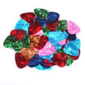 Donner Professional Celluloid Guitar Picks 6 Color...