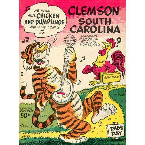 NCAA - 1960 Clemson vs. South Carolina 36 x 48 Can...