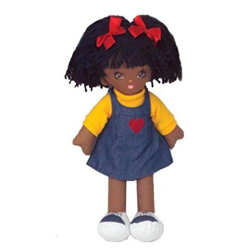 19&quot; Soft Cuddly Doll - Dark Skin Girl; no. DEX306B...