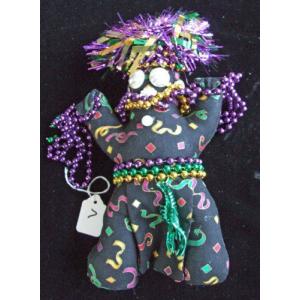 New Orleans Mardi Gras Mischief Doll 07 Voodoo Good Luck Power Money WEALTH PROSPER Carnival 人形