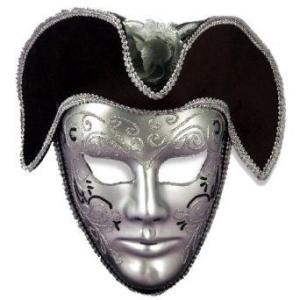 Venetian Mask Silver W/Headpiece｜value-select