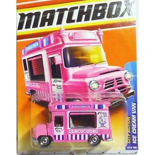 マッチボックス Ice Cream Van City Action Pinkミニカー モデルカー ダ...