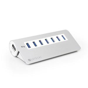 Satechi 7 Port USB 3.0 Premium Aluminum Hub (White Trim) for iMac, MacBook Air, MacBook Pro, MacBo｜value-select