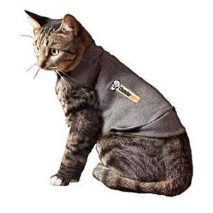 Thundershirt  猫用サンダーシャツ ヘザーグレー (L  42.5-60        5.8 kg 以上)｜value-select