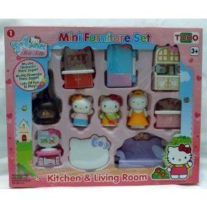 Hello Kitty (ハローキティ) Mini Furniture Set Kitchen an...