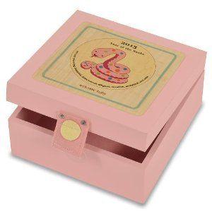 birth year keepsake box - pink
