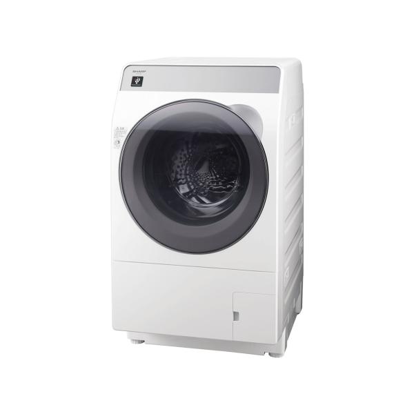 シャープ ES-K10B-WL [クリスタルホワイト] ドラム式洗濯乾燥機 大型配送商品  