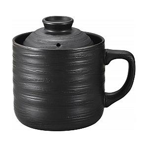 電子レンジ専用炊飯陶器 楽炊御膳 黒 T-01B(KKS-5...