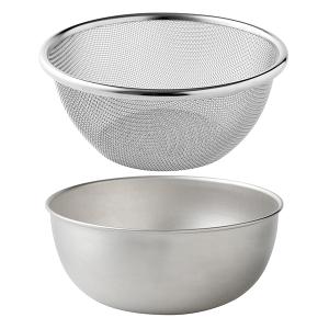 逸品物創 ステンレス ザル15cm・ボウル15cm セット/日本製 食洗機対応 燕三条/