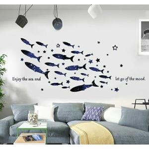ウォールステッカー 魚 動物 宇宙 壁紙 子供部...の商品画像