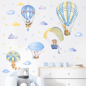 ウォールステッカー 子供部屋 動物 おしゃれ 北欧 キリン ぞう カフェ モダン ウサギ うさぎ 兎 雲 星 パンダ 空 キツネ シール かわいい トイレ 洗面所 vr02917
