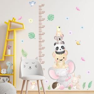 ウォールステッカー 身長計 動物 身長 子供部屋...の商品画像