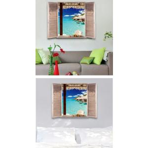 ウォールステッカー 窓 南国 ビーチ 海 風景...の詳細画像2