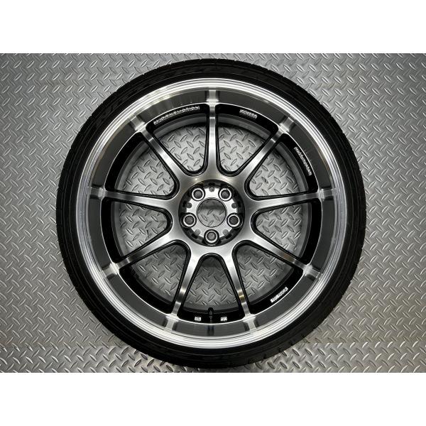 【美品1本】ワークエモーション D9R 19x9.5J+30 5穴100 ニットー NT555エクス...