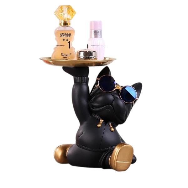 フレンチブルドッグ 置物 鍵収納ホルダー 鍵置き 小物置き 玄関 犬の置物 雑貨 インテリア フレブ...