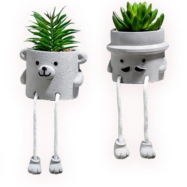 観葉植物 フェイクグリーン ミニ かわいい おしゃれ 映える インテリア 2個 セット ユニーク 小...