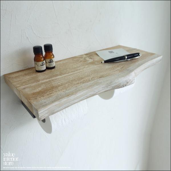 垢材 チークトイレットペーパーホルダーWK トレイペーパーホルダー シャビー 手作り 銘木 一点物 ...