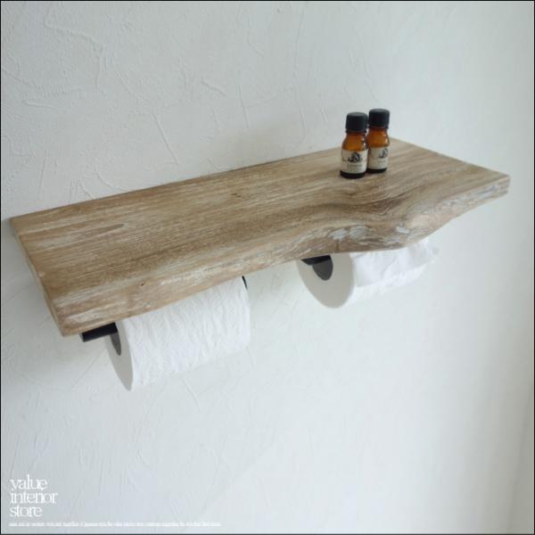 無垢材 チークトイレットペーパーホルダーWK/1 トレイペーパーホルダー シャビー 手作り 銘木 一...