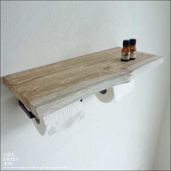 無垢材 チークトイレットペーパーホルダーWK/2 トレイペーパーホルダー シャビー 手作り 銘木 一...