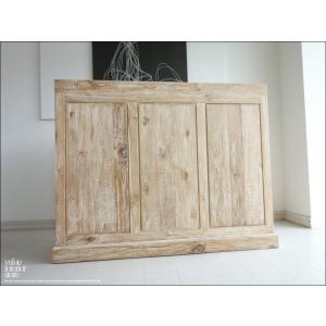 チーク総無垢 ショーケースカウンターQuese ガラスケース 飾り棚 店舗