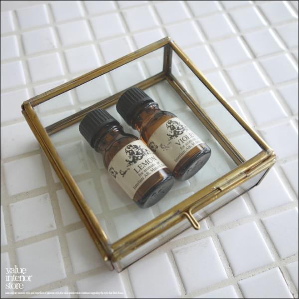 真鍮 スクエアアクセサリーケース ジュエリーケース ショーケース ガラスケース 手作り レトロ調 コ...